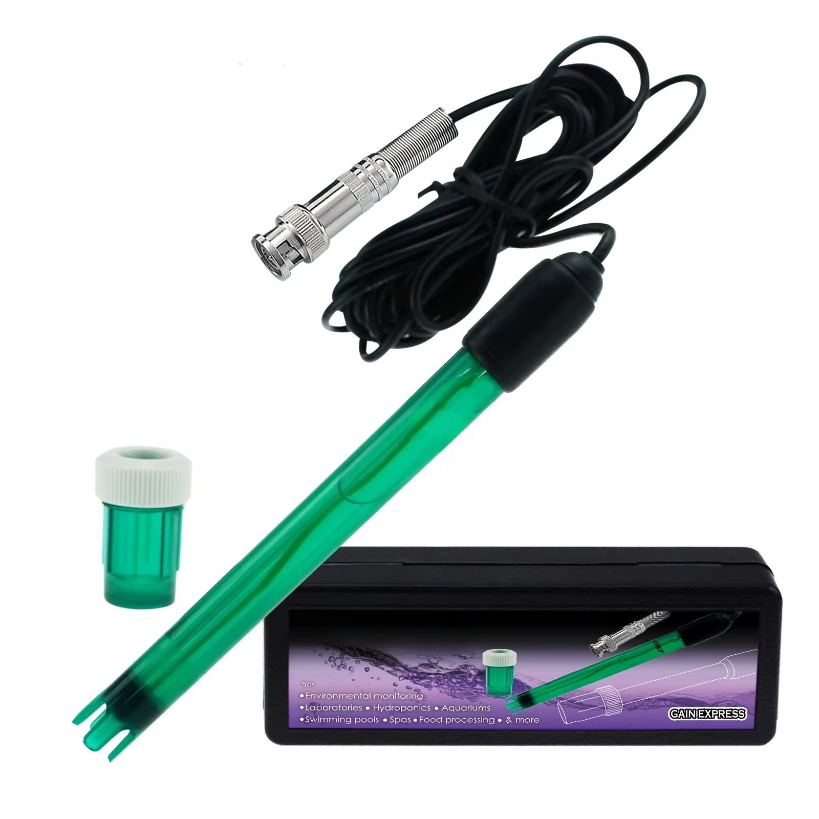BNC Type Connector Replacement Probe 300cm Extra Long Cable 14cm Long 1.2cm Diameter ORP Redox Electrode