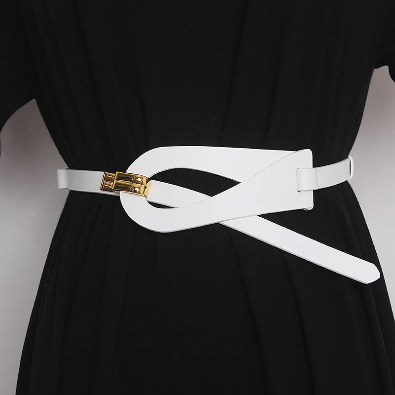 2026 High-quality Women's Genuine Leather Irregular Waist Seal Dress Decoration Corset Belts for Women Ladies Waist Belt Luxury