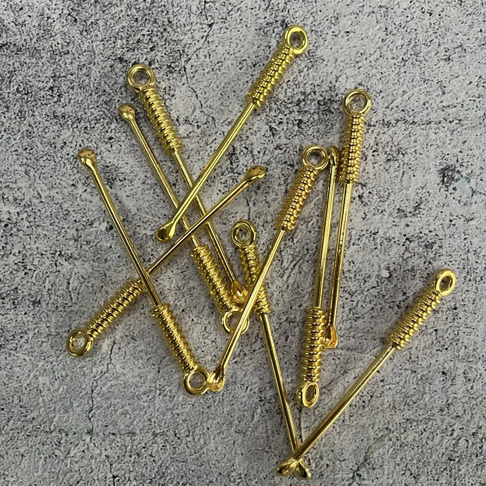 10 قطعة ملعقة صغيرة لمسحوق التبغ عشب الطب قياس ملعقة معدنية مجرفة صغيرة اكسسوارات الدخان