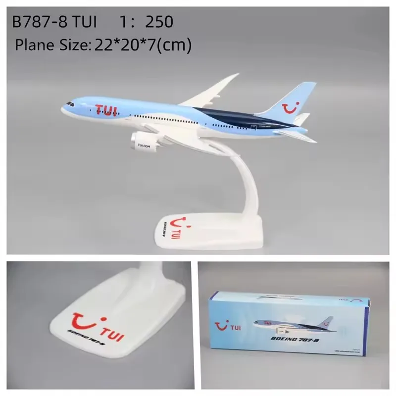 2025 New 1:250 Scale Boeing Britain B787-8 TUI Fly Tuifly Airlines Airplane Model Toys Aircraft Plane Assembly Plane Collection