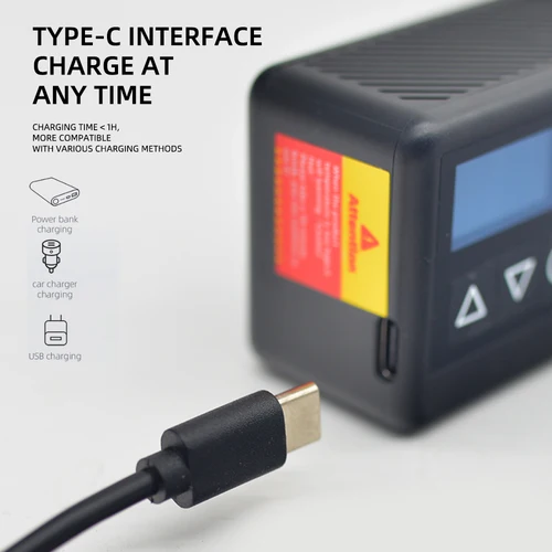 Imagen 2 del producto ThinkRider 120 PSI bicicleta de bolsillo portátil bomba de aire eléctrica MINI inflador de neumáticos para bicicleta pantalla de calibre Digital