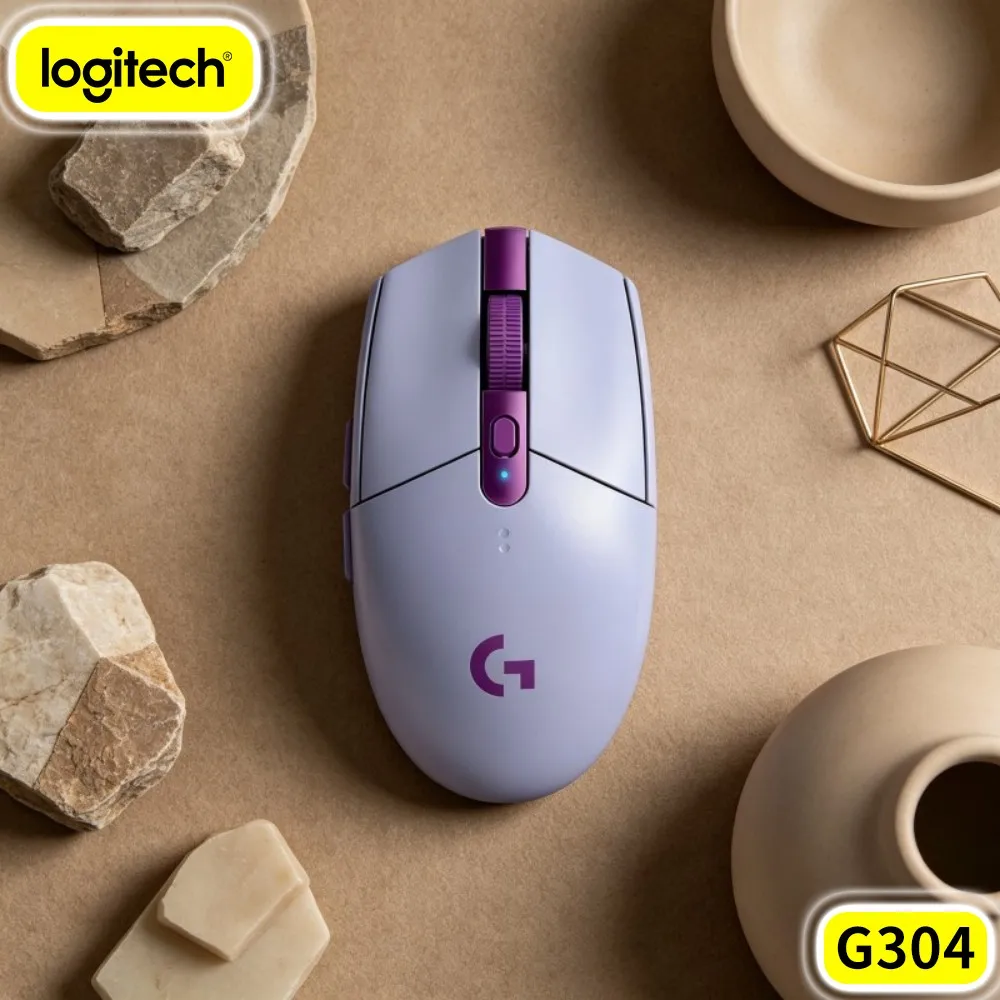 Logitech G304 LIGHTSPEED Wireless Gaming Mouse Nano Dongle Permanent Plug‑In Option For Non‑Stop Notebook Sessions