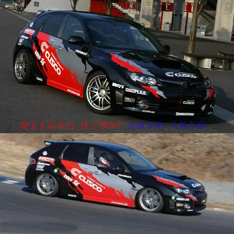 ملصقات سيارة لسوبارو امبريزا wrx sti تعديل الديكور الخارجي للجسم مخصصة فيلم ملصق رياضي عصري