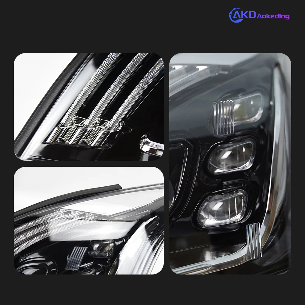 Car Lights For Toyota Prado LED Headlight Projector Lens 2004-2009 Front Drl Automotive Accessories