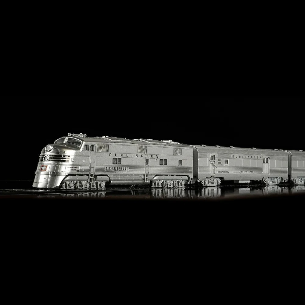 KATO N Type 1/160 Scale Model Train Silver Breeze Train 6 Carriages DC Simulation Version Collectible Train Set Boys Toy Gift