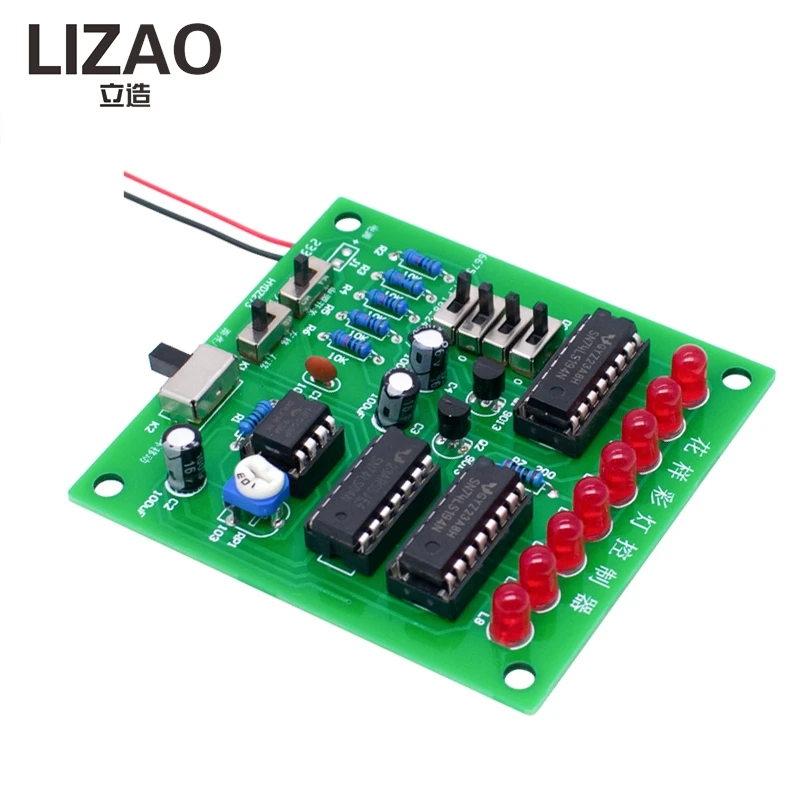 LED Flowing Light Controller DIY Kit, Running Light Circuit Board for Student Electronic Soldering Projects