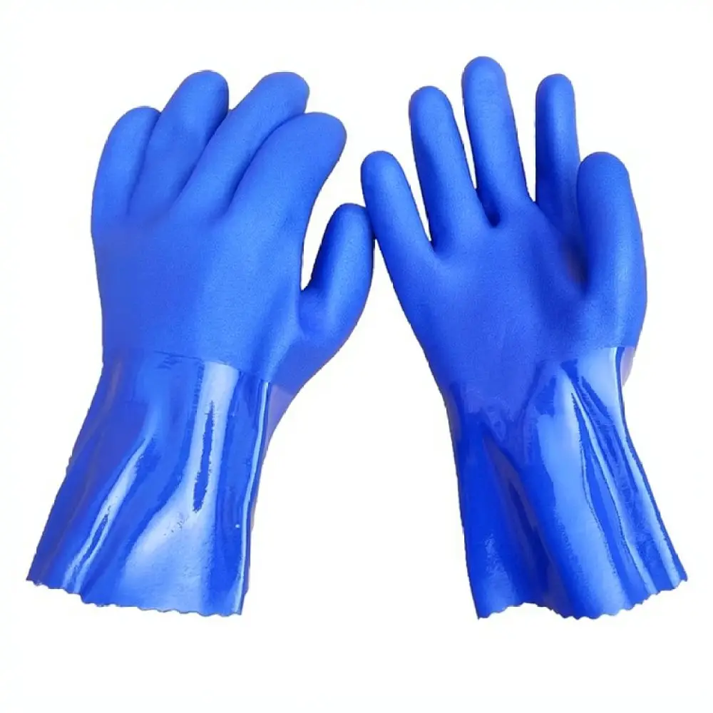 Thickened Rubber Protective Gloves Acid Alkali Resistant Waterproof For Fangzhuo Chemical Industry Maintenance Work Safety Gear