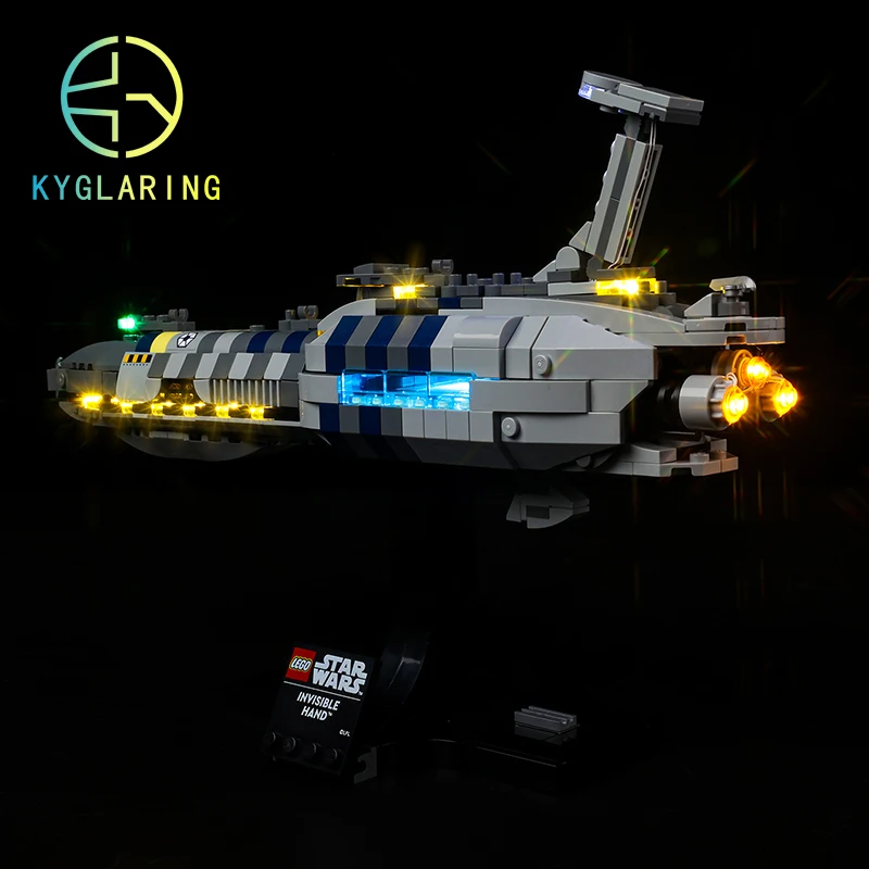 Kyglaring Led Lighting Set DIY Toys For Invisible Hand 75377 Building Blocks (only light included)