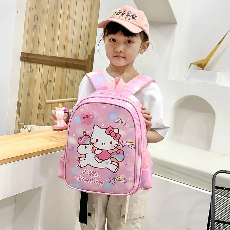 

Cartoon KT Cat Children's School Bag Kindergarten Children's Girl Backpack Hello Kitty Birthday Gift Pupil Kid Large Capacity