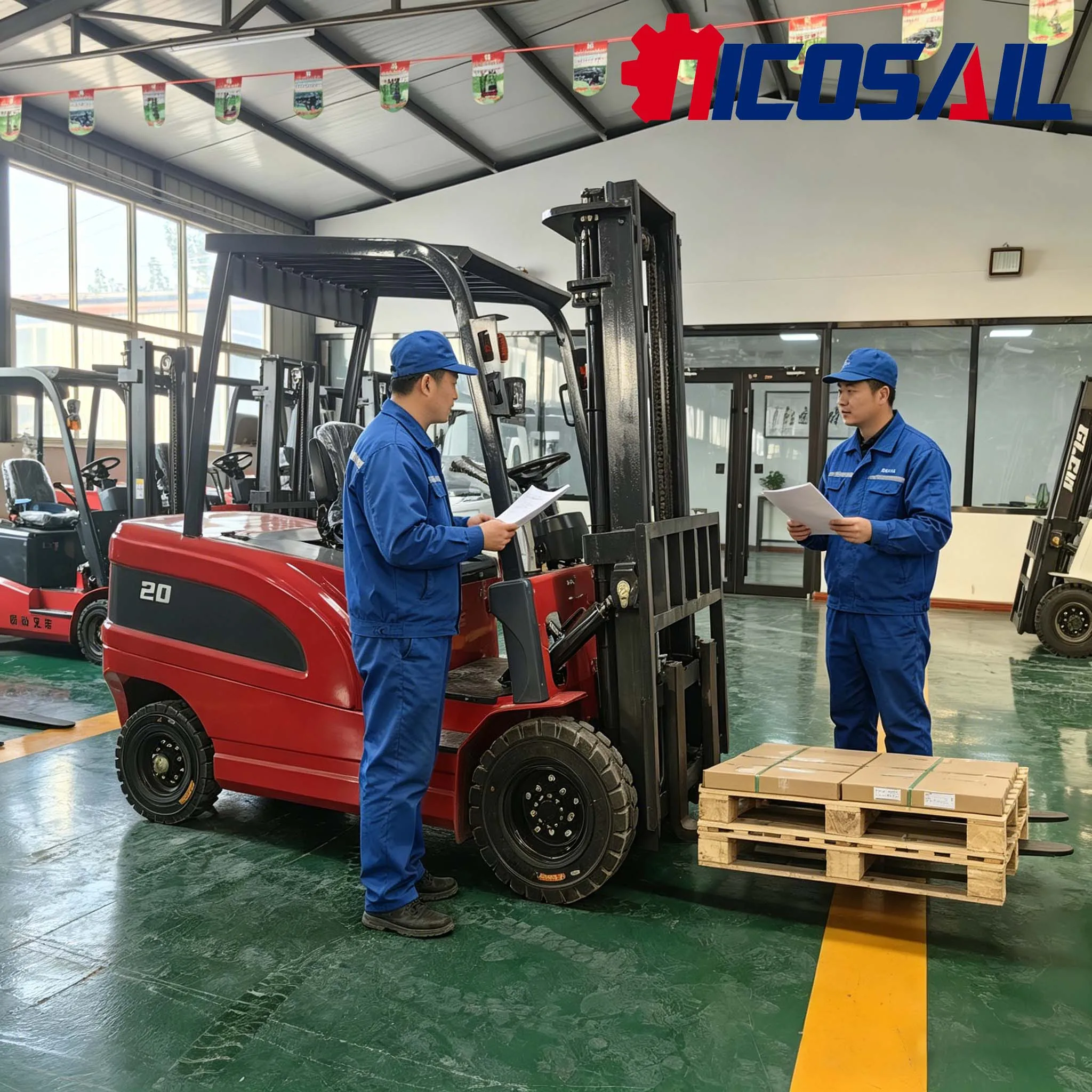 

Customizable 2Ton Electric Forklift 3m Lifting Height CE EPA Certified For Indoor Outdoor Industrial Cargo Handling