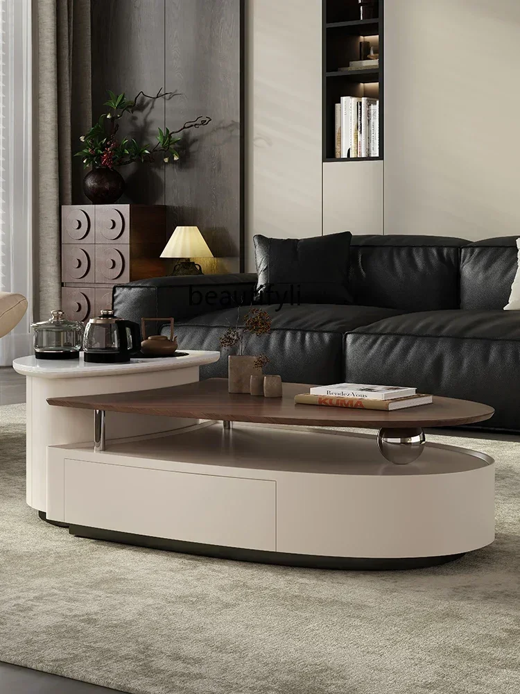 y Modern Simple HomeSmall Apartment Living Room Affordable LuxuryStyle MultiFunctional Kung Fu Coffee Table Tea Table Integrated