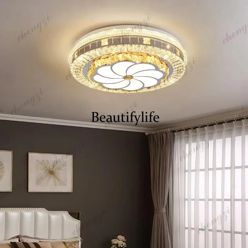 E182 Crystal ceiling light master bedroom simple modern balcony room light, new, Zhongshan lamps