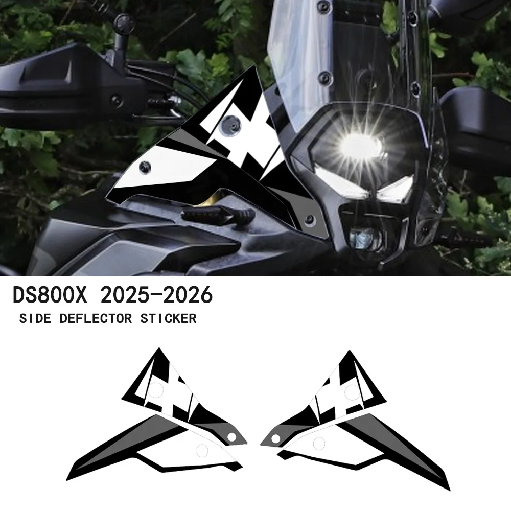 Per Voge DS 800X Rally DS800X DSX800 2025 Adesivo Protettivo per Deflettore Aria Laterale Moto, Adesivo Decorativo per Deflettore Vento Laterale