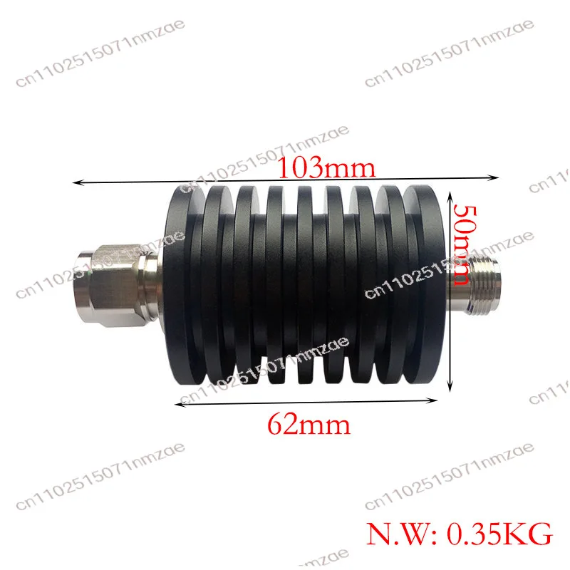 50W N Type Fixed RF Coaxial Attenuator 4GHz Signal Attenuation