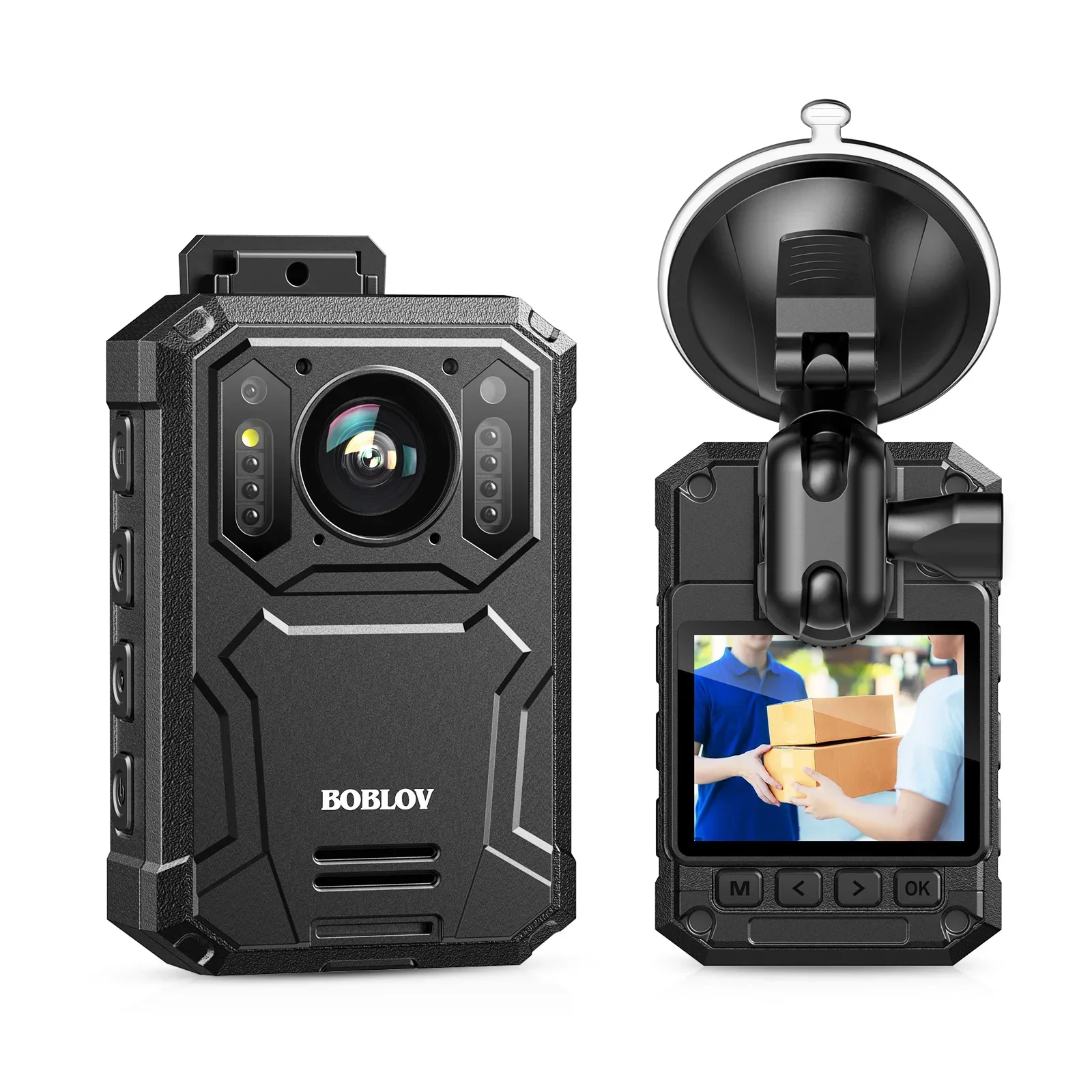 

2025 hot sale 842 3200mAh Battery 14 Hours Recording Laser White Light 2K 1296P Body Worn Camera with IR Night Vision IP66 Alarm