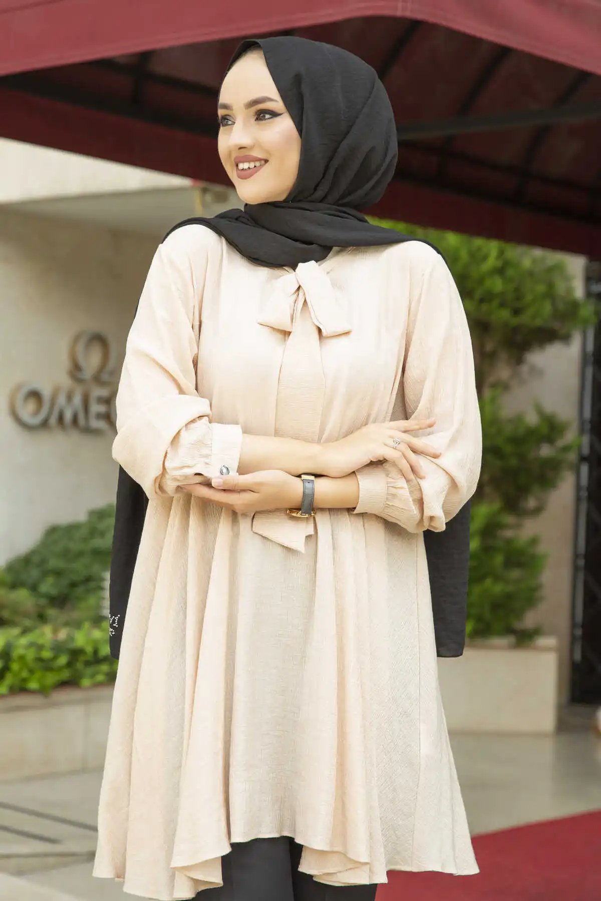 The Circular with tie Tunic 2023 Women 'S Muslim clothing Women outfit