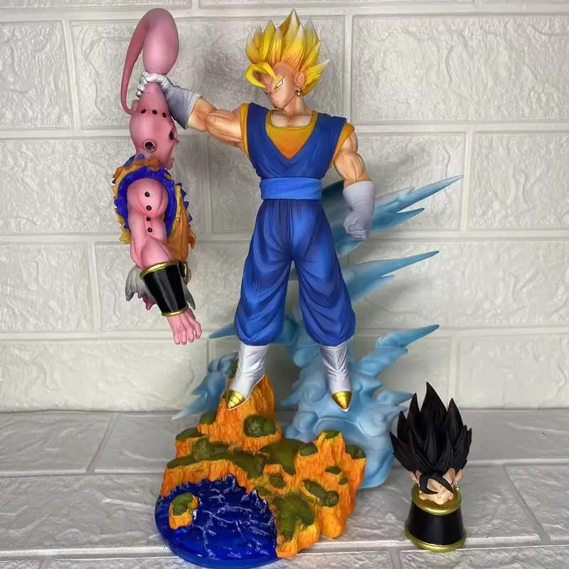 

Коллекционная фигурка Dragon Ball: Диорама битвы Вегито против Буу, с двумя сменными головами, в коробке, аниме-статуэтка, настольное украшение, подарок для хобби