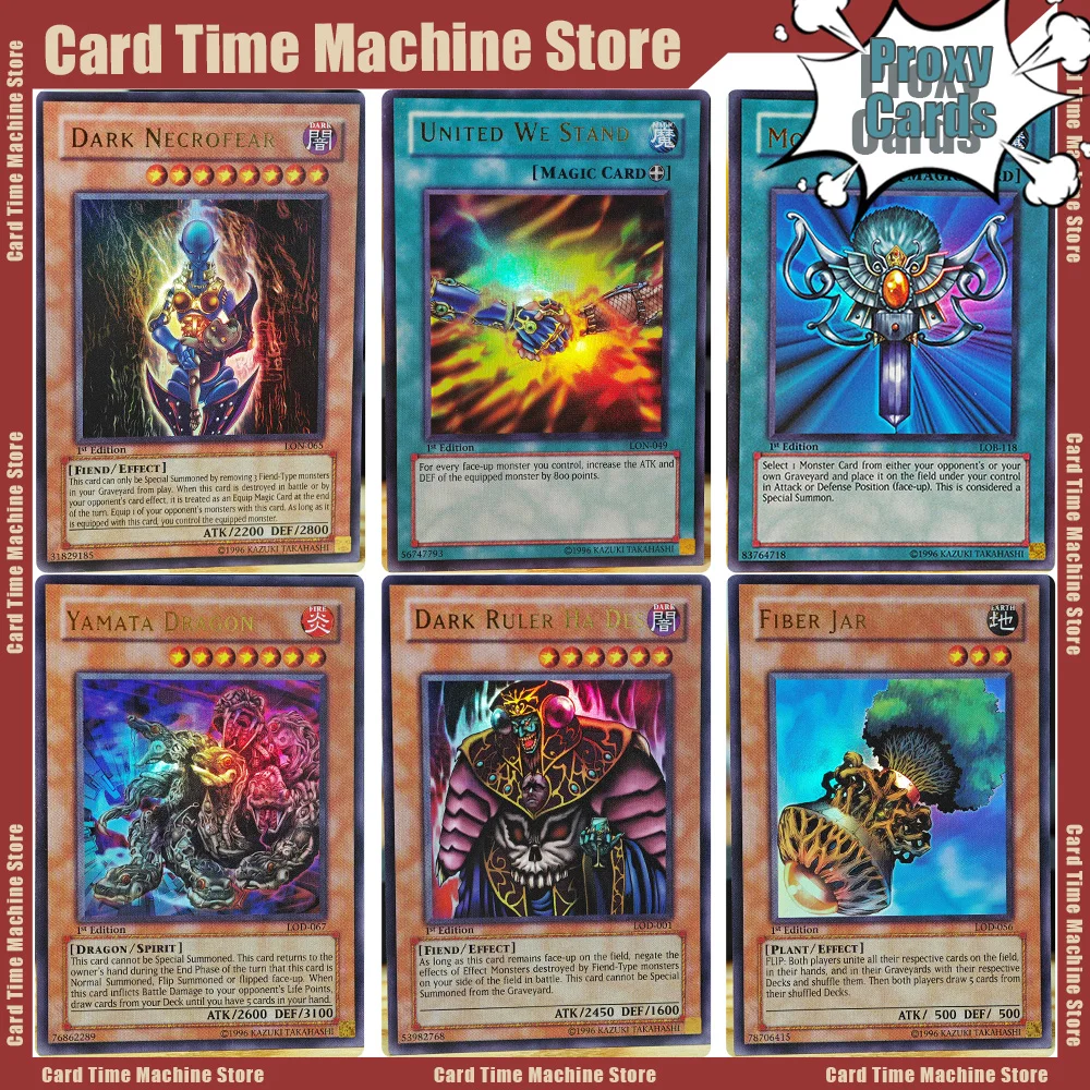 YuGiOh! Foil QCSCR Game Gold Collectible Cards Proxy YGO Monster Reborn Exodia The Forbidded One Red Eyes B. Dragon Game Gifts