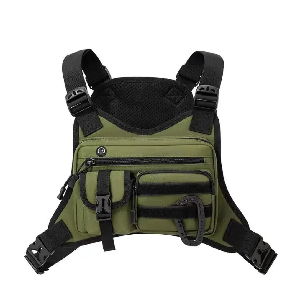 Man Hiking Lightweight Storage Chest Bag Outdoor Mountain Climbing Portable Shoulders Bag Hunting Tacticsmulti Functional Vest