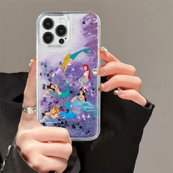 Colorful Mermaid Quicksand Phone Case for Iphone 7 8 Plus X XS XR MAX 11 Pro 12 13 14 15 Plus SE 2020 Bling Shell Glitter Cover