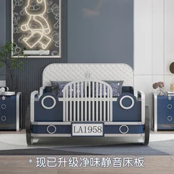 Children's furniture Cartoon Car Sheet Man Solid Wood Boy Small Bed Girl Sports Car Children's Bed