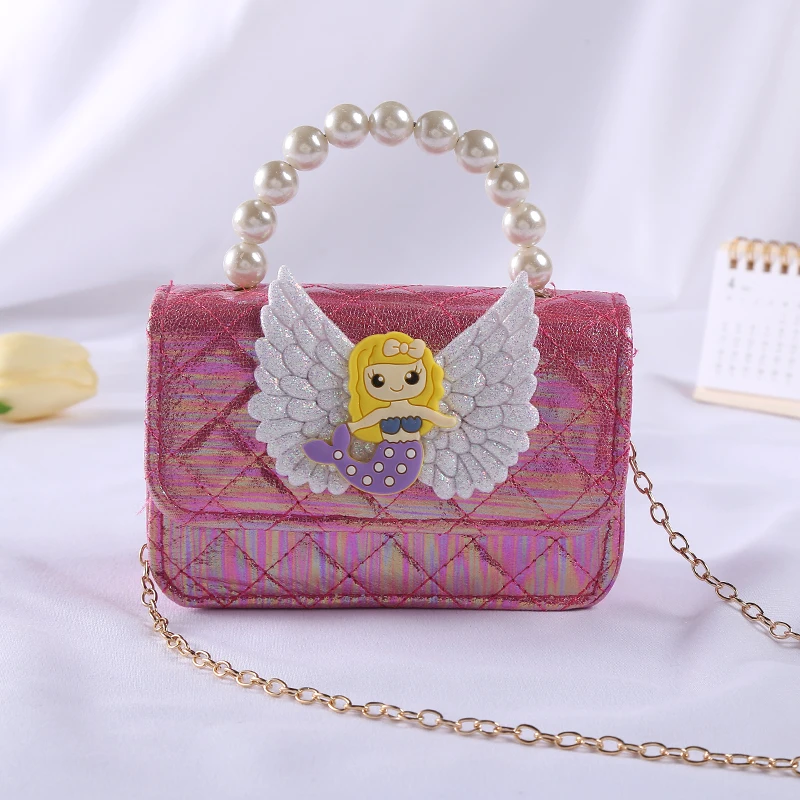 Candy-Colored Cute Children\'s Mini Princess Girl Messenger Portable Coin Purse Fashion Western Style Bag Backpack