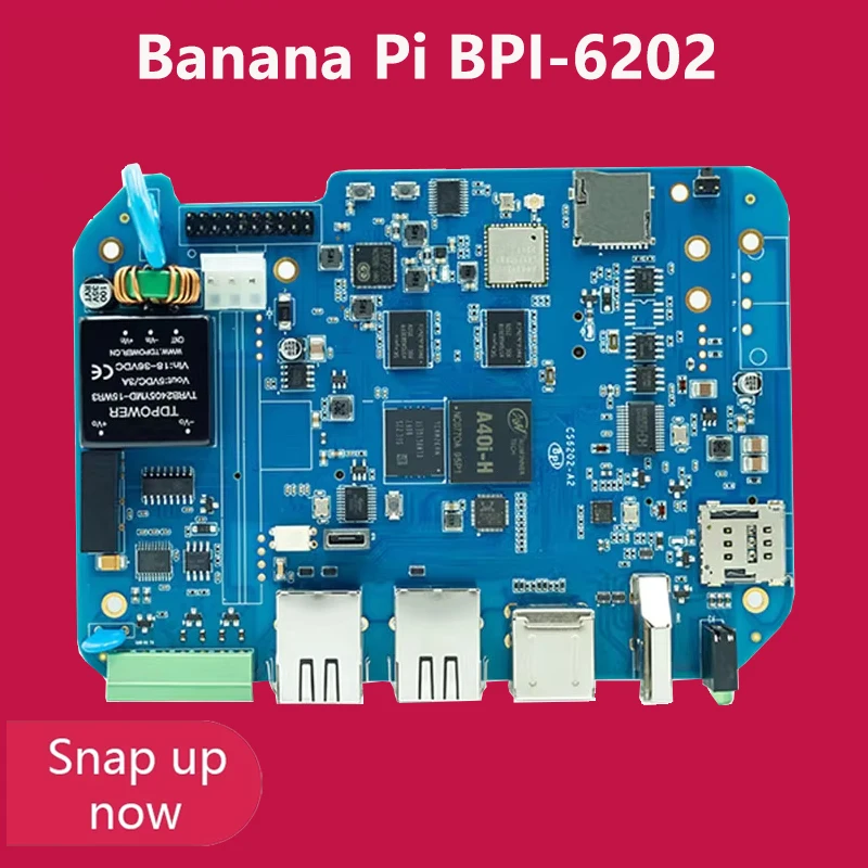 

Встроенная плата Banana Pi BPI-6202 Allwinner A40I Cortex-A7 2G DDR3 8G eMMC 4G/5G full Netcom + WiFi