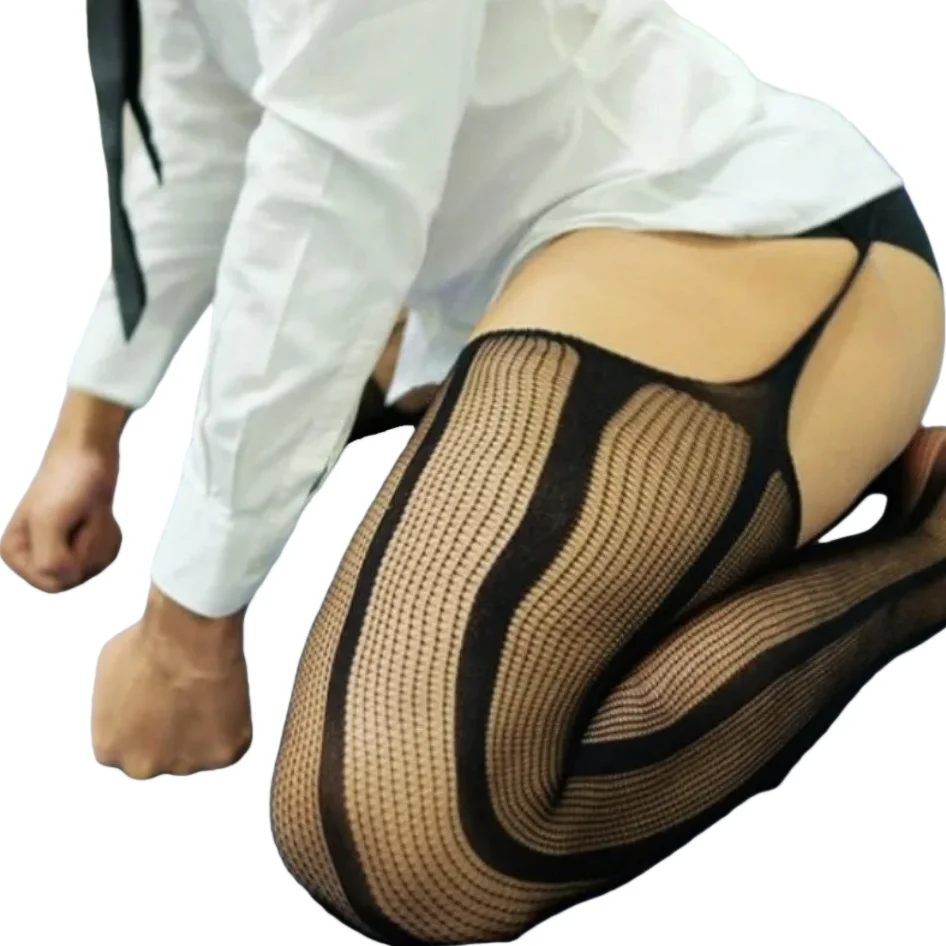 European Hot Men's Hosiery Sexy Pantyhose Husband Male Clothes Exotic Socks Man Club Night Wear Tights Fishnet Body Stockings