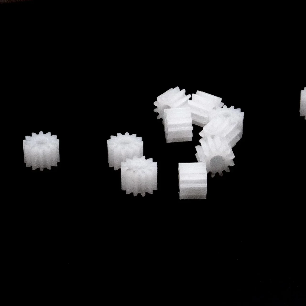 0.5M 12/15 Teeth D Hole 3/4mm Plastic Spindle Gear DIY Model N20 Motor