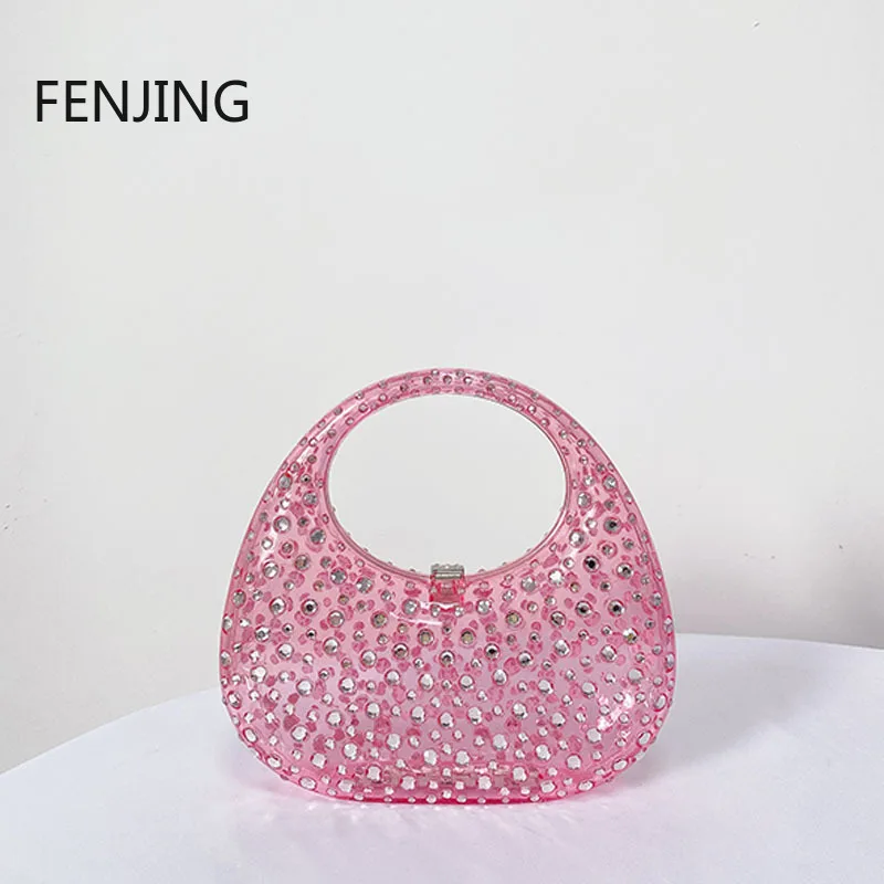 lady-evening-bags-for-women-luxury-designer-handbag-and-purses-new-ins-transparent-plastic-imitation-diamond-acrylic-pouch-bag