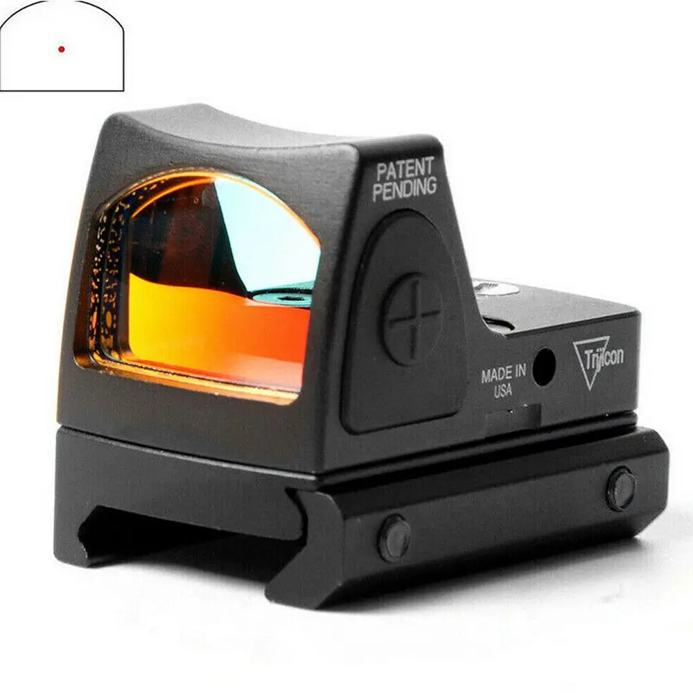 

RMR Red Dot Sight 3.25 MOA Pistol Scope Adjustable Brightness With Glock Mount