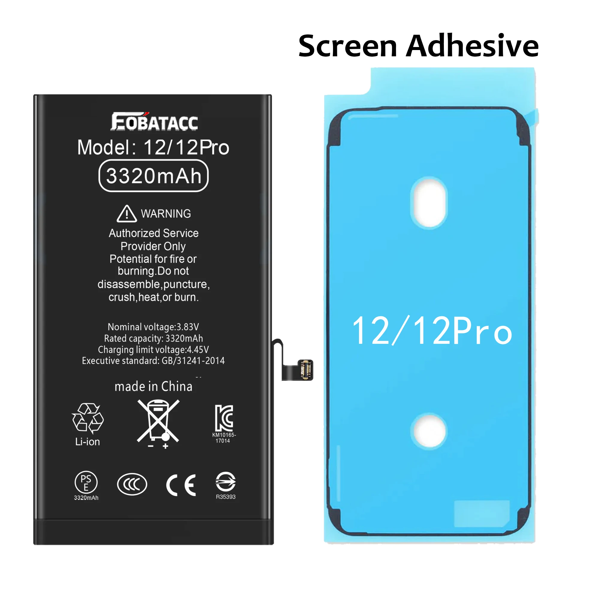 2025 Years EOTABACC New 100% High Quality Battery for APPle 12 Pro 3320mah Mobile Phone Bateria+ Free Tools