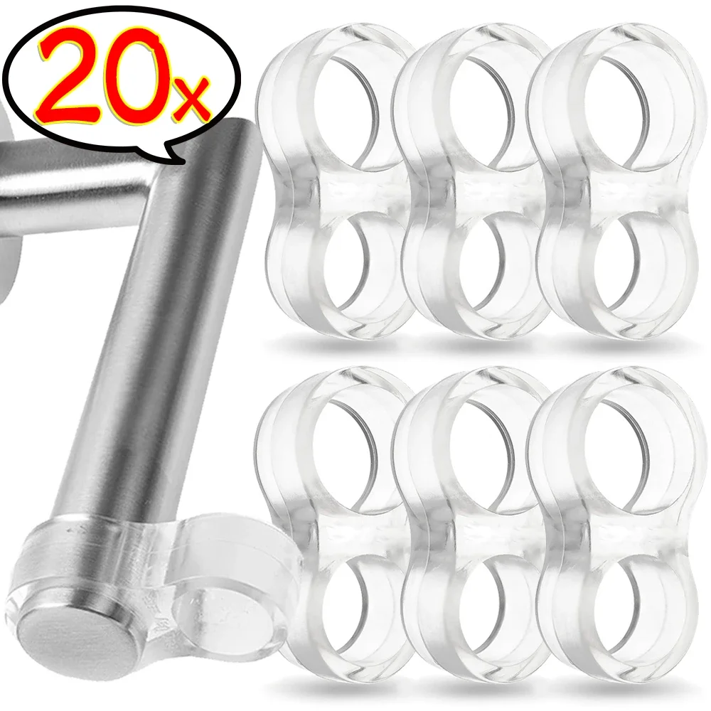 Griffe Türstopper Silikongel Türstopper Transparenter Wandschutz Türknauf Stoßstange Möbelschutz Pad Griff Puffer