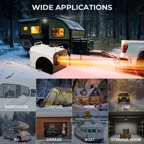 Upgraded 8KW Diesel Air Heater 110V AC 12V DC bluetooth APP Control Heating D 10 best sales heater 12v - №6