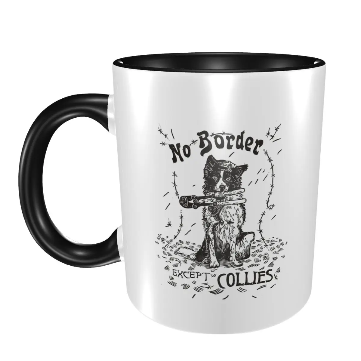 

Кружка без границы, забавные керамические кофейные чашки, чайные кружки, чашка для молока, посуда для напитков, подарок для женщины и мужчины