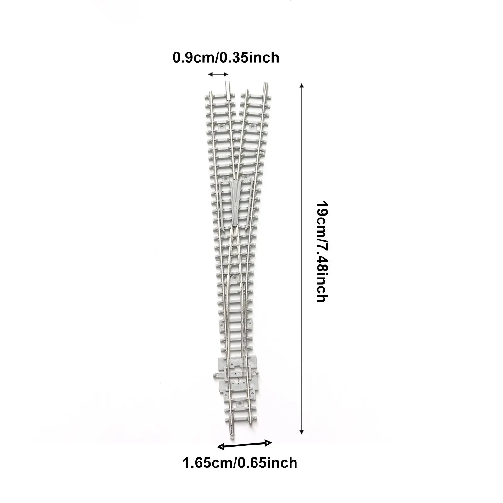 N Gauge Model Train Track Turnout Switch 1 160 White Copper Rail Connection for Railway Layout Extension DIY Scenery Sand Table