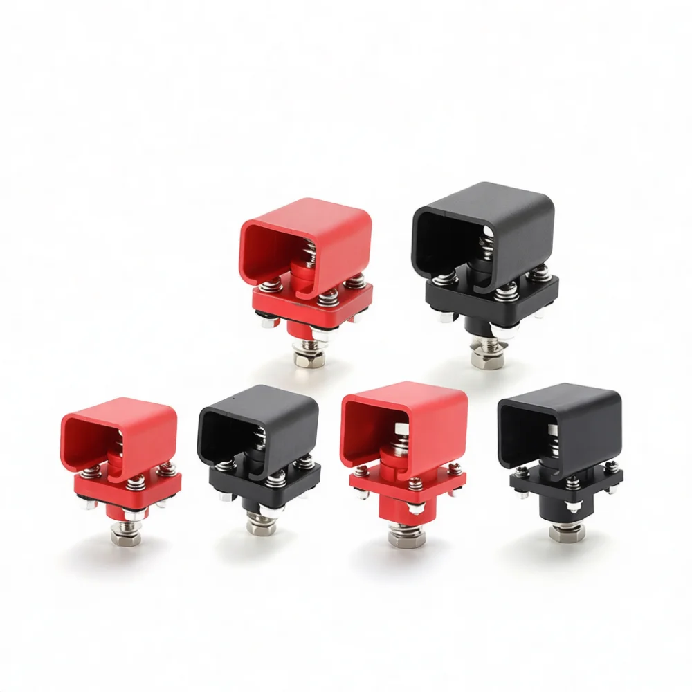 Double Thread Terminal Post 50A To 500A Busbar Power Distribution Block For Lithium Battery Energy Storage EV Connector