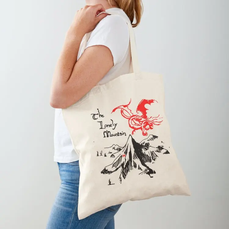 

Dragon Fire Mountain Tote Bag canvas tote Women's tote bag bags men bag women