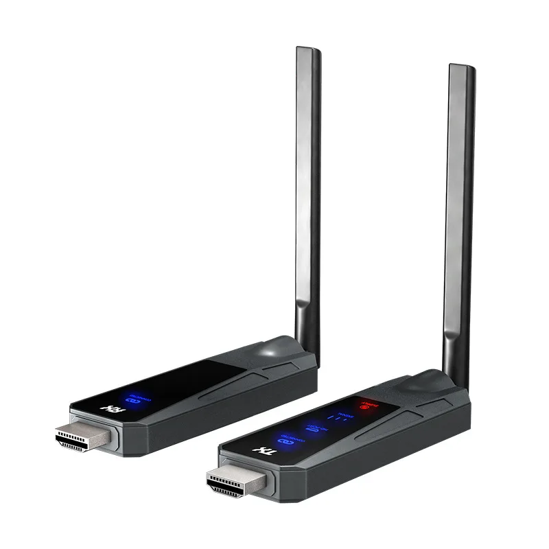 HDMI Wireless Transmitter Receiver 80M with Screen Portable Wireless Transmitter Screen Projector
