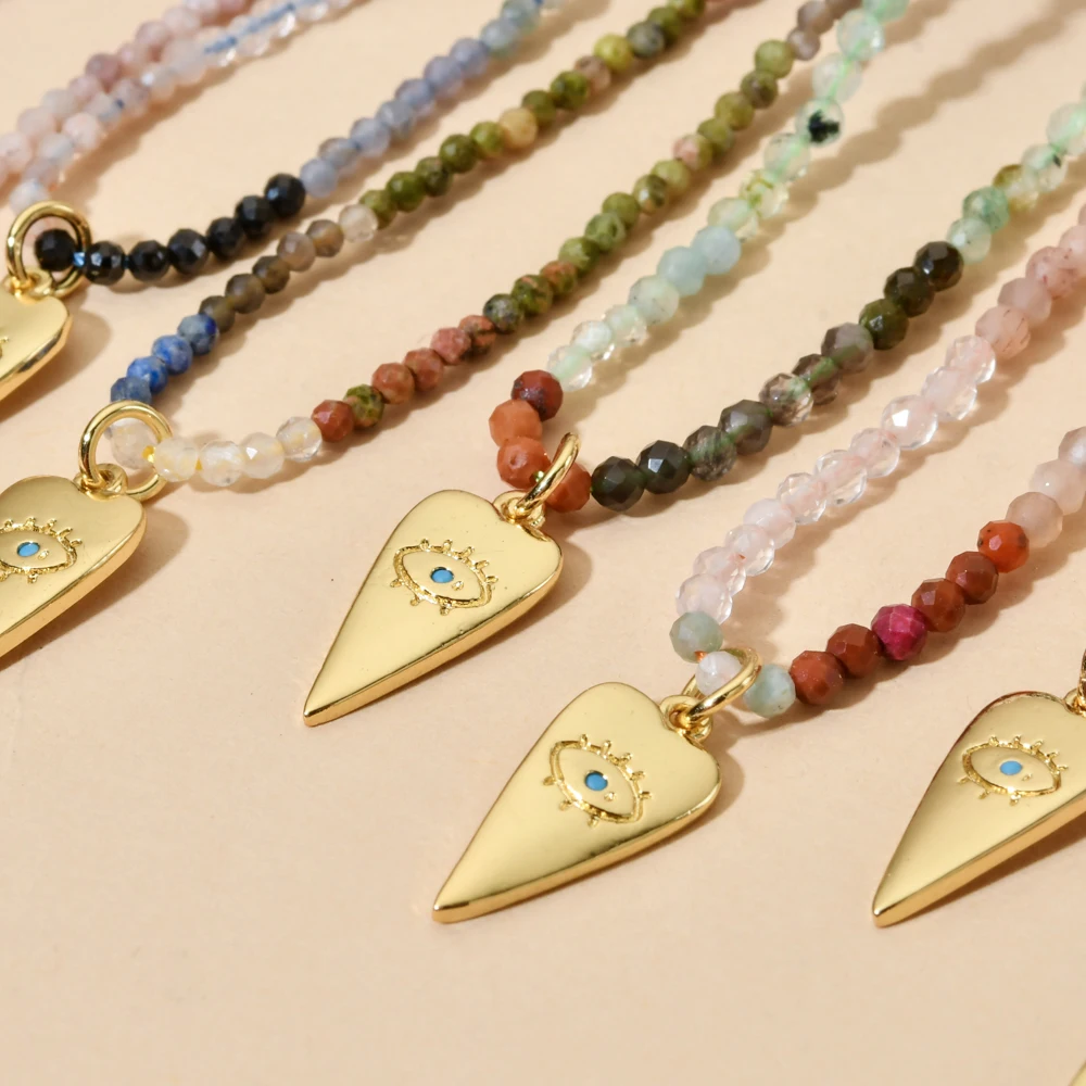 ZMZY 2-3mm Faceted Natural Tou - Crystal Choker Necklace ulasan dan harga
