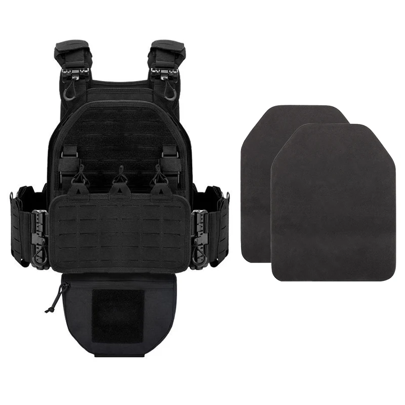 

New combat vest 6094 quick detachable light laser cut tactical vest black gear to carry airsoft carrier combat equipment