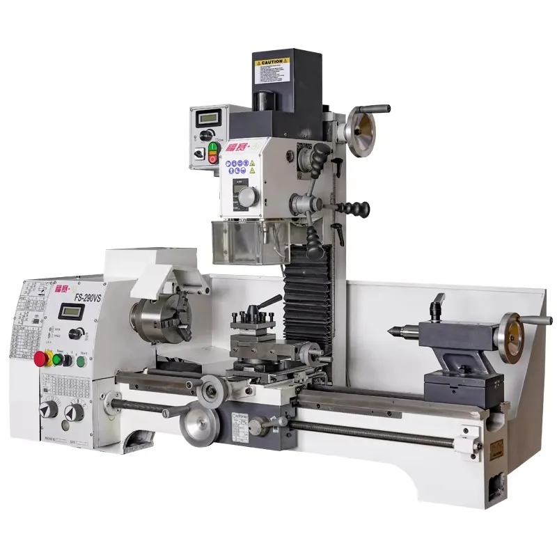 FS-290VS 1500W Multifunctional Turning Center Auto-Feeding Lathe Machine for Milling & Drilling Versatile Metalworking