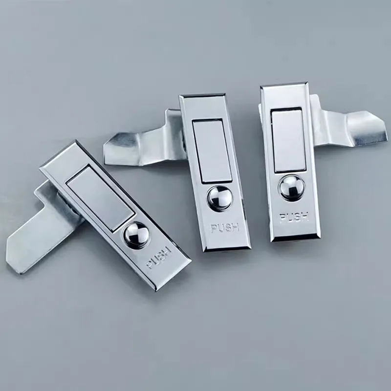 

1PCS MS503 Fire Hydrant Box Lock Distribution Box Electrical Cabinet Door Lock Circular Button Bounce Switch Cabinet Flat Lock