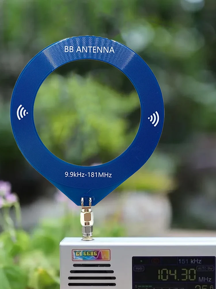 Antena BB Cincin Kecil 9.9khz-181mhz Antena Donat MW/SW Antena Sirkular untuk Penerima Malachite SDR Penerima TEF6686