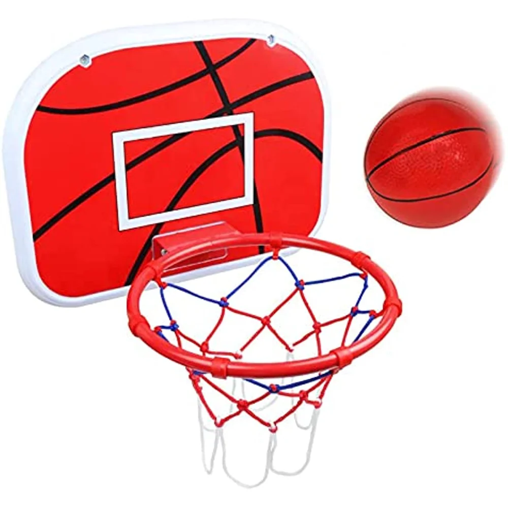 Portable Mini Basketball Hoop for Children, Backboard Set, Indoor and Outdoor Sports Toy Pump