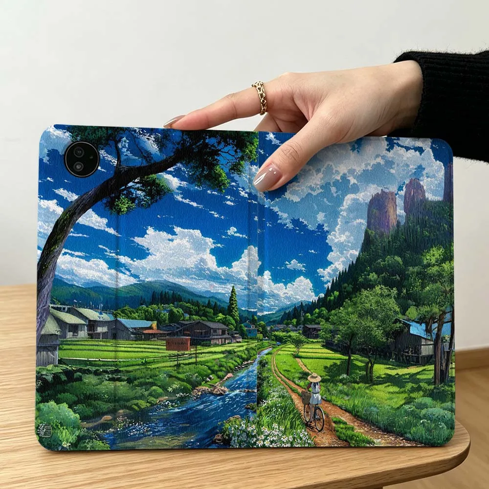 Pastoral Scenery For Lenovo Xiaoxin Pad Pro Tab P12 P11 11 13 11.2 11.5 10.6 inch K11 Plus Tablet Case Pen Tray