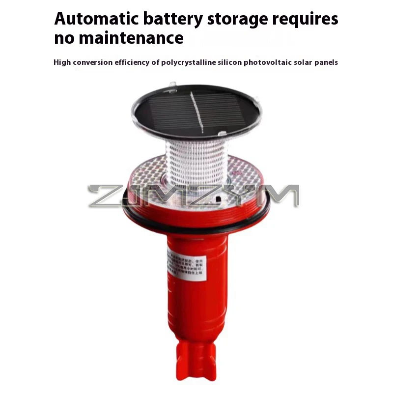 Marine LED Solar Navigation Light Waterproof Outside Indicater Lamp Three-color Flash Positioning Light LED Strobe Warning Light