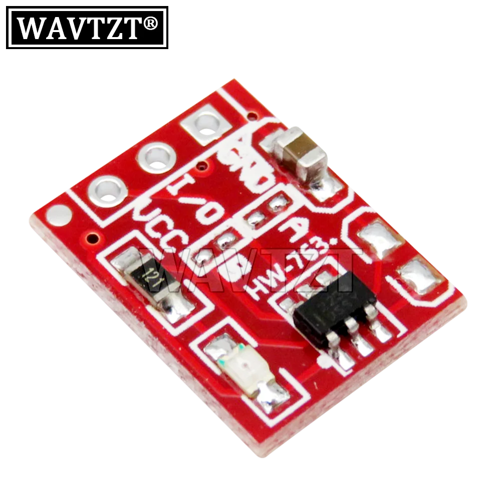 WAVTZT 10PCS/LOT TTP223 Touch Button Module Capacitor Type Single Channel Self Locking Touch Switch Sensor TTP223-BA6 SOP23-6