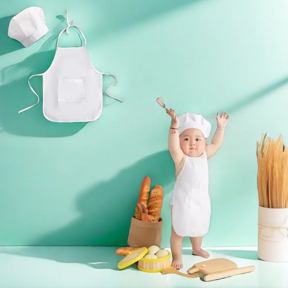Newborn Baby Chef Hat Photography Costume Toddler Art Photo Outfit Prop