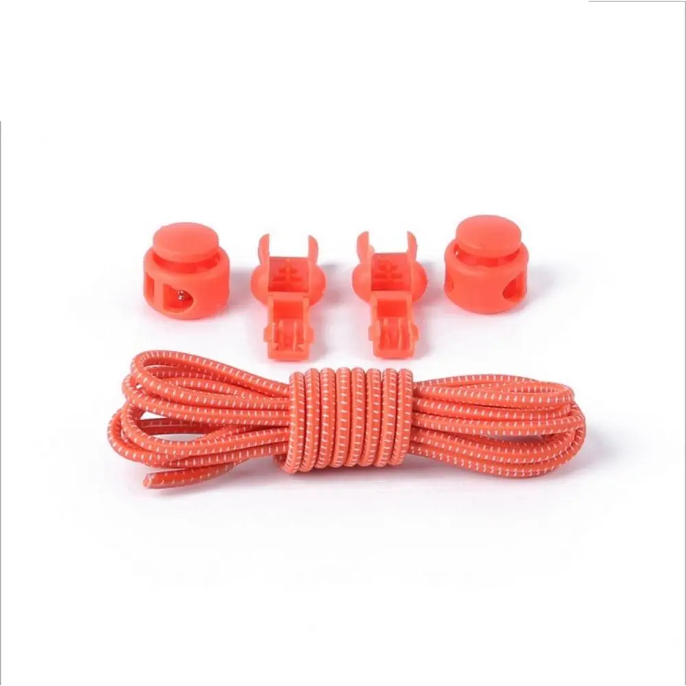 

1Pair Unisex Elastic Lazy Laces Sport Shoestrings No Tie Locking Shoe Laces Colored Dots Rubber Sneaker Shoelaces for Kids Adult